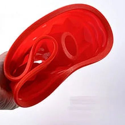 Silicone Baking Molds, European Grade Fluted Round Cake Pan, Non-Stick Cake Pan for Jello,Buntcake,Gelatin,Bread, 9.45 Inches Tube Bakeware Red
