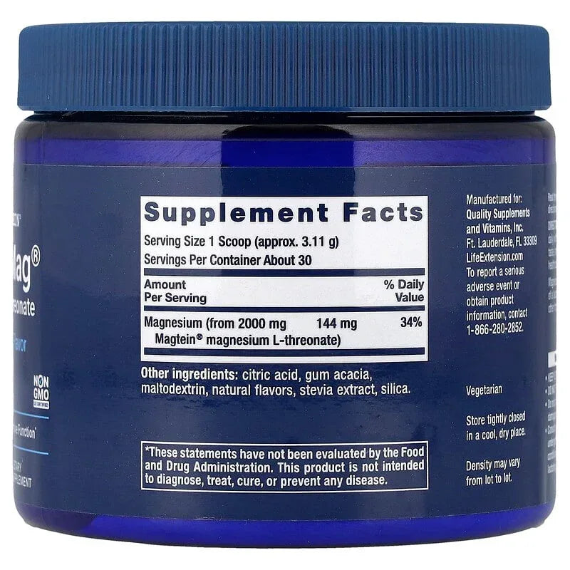 Life Extension, Neuro-Mag®, Magnesium L-Threonate, Tropical Punch, 3.293 oz (93.35 g)