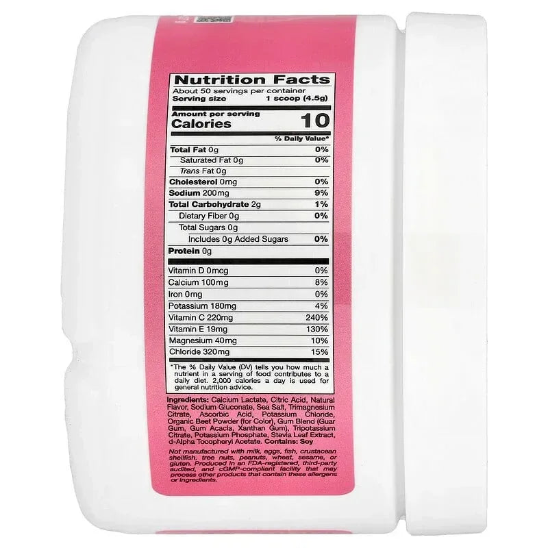 California Gold Nutrition, HydrationUP®, Electrolyte Drink Mix with Calcium, Potassium, Vitamin C, and Vitamin E