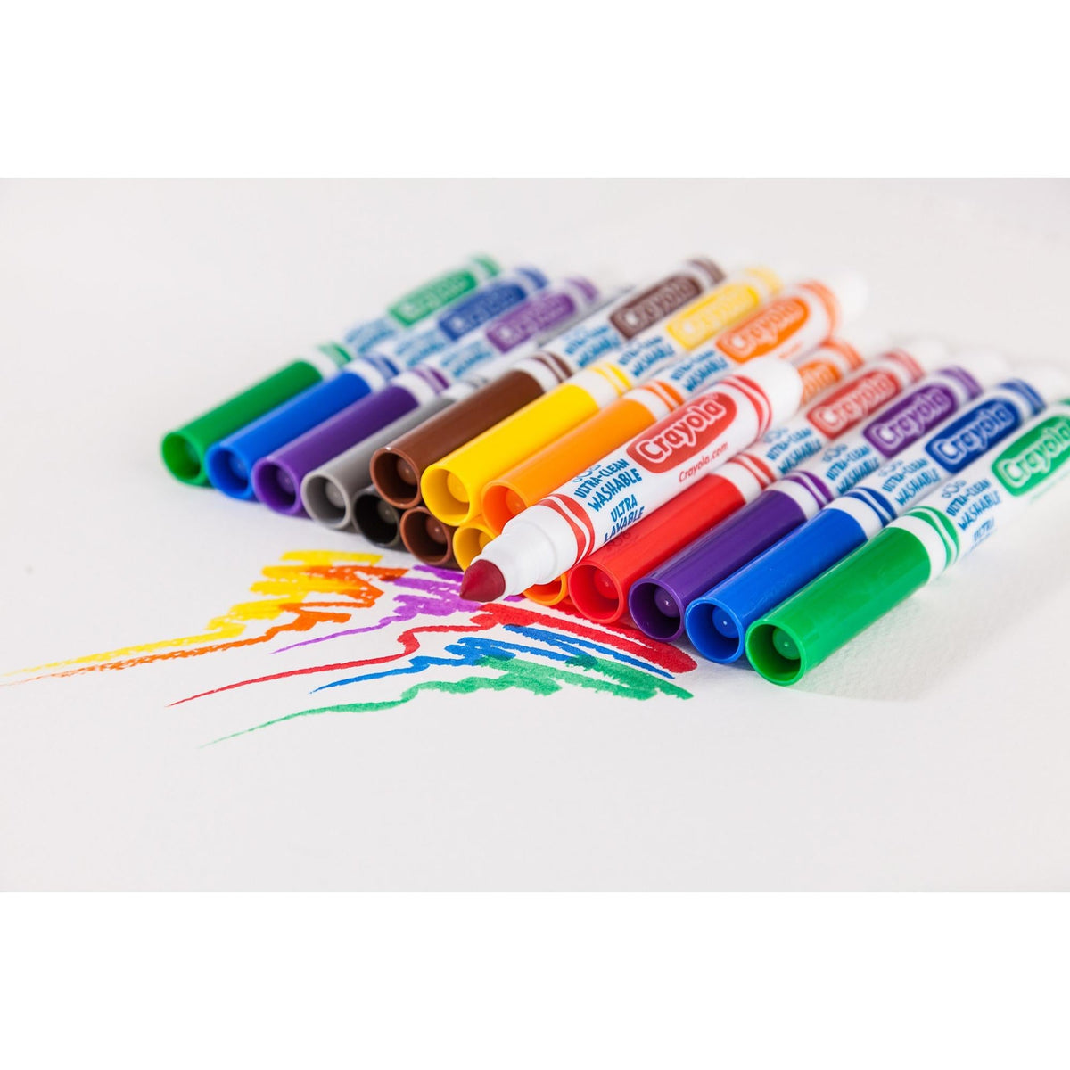 Crayola Ultra-Clean Washable Broad Line Markers, Art Supplies, Back to School Supplies, 10 Ct