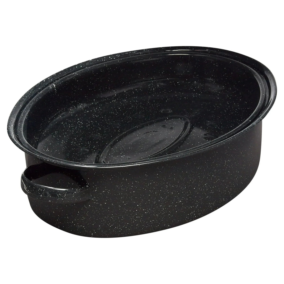 Granite Ware 18" Covered Oval Roaster, 15 Pound Capacity, Roasting Pan
