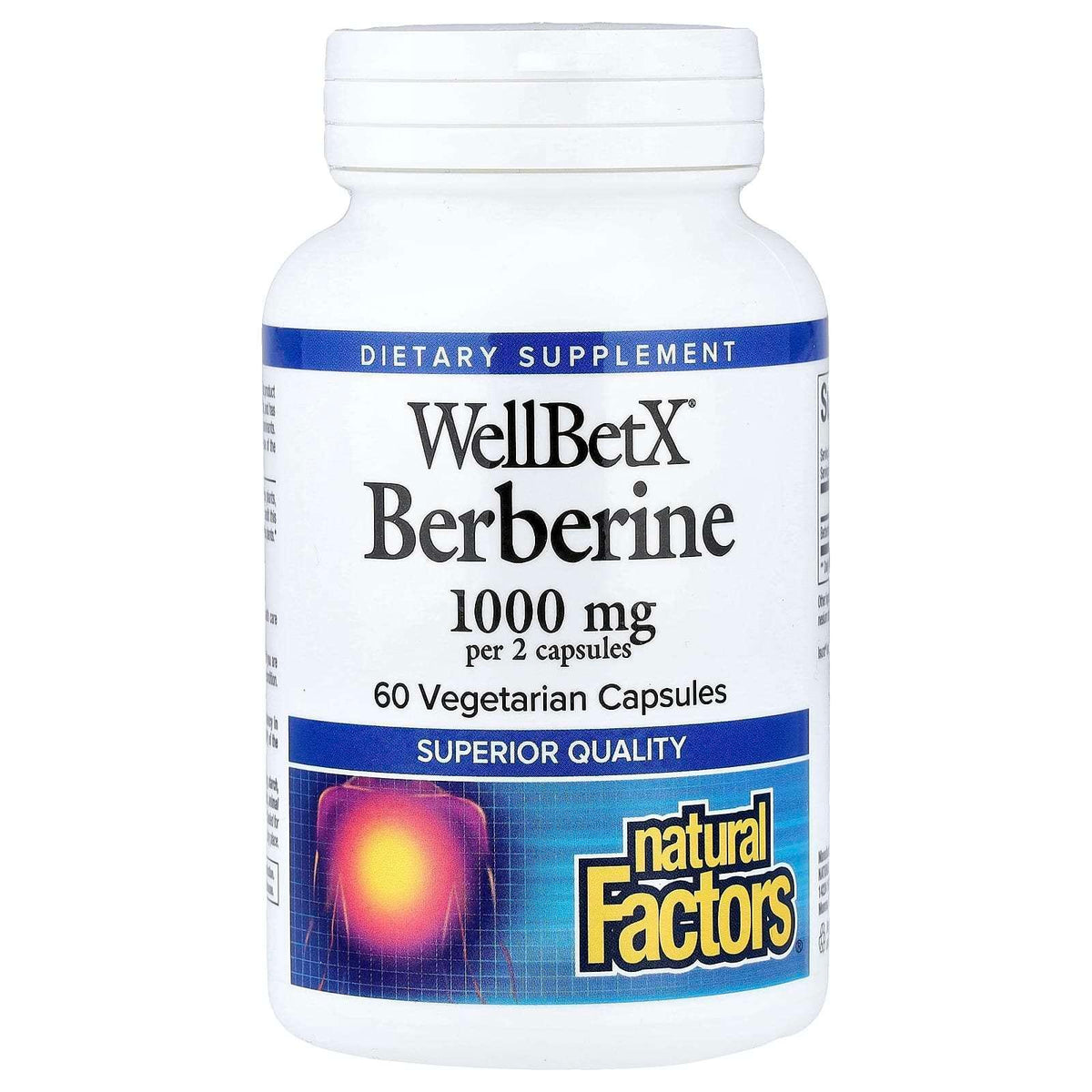 Natural Factors, WellBetX®, Berberine, 120 Vegetarian Capsules (500 mg per Capsule)