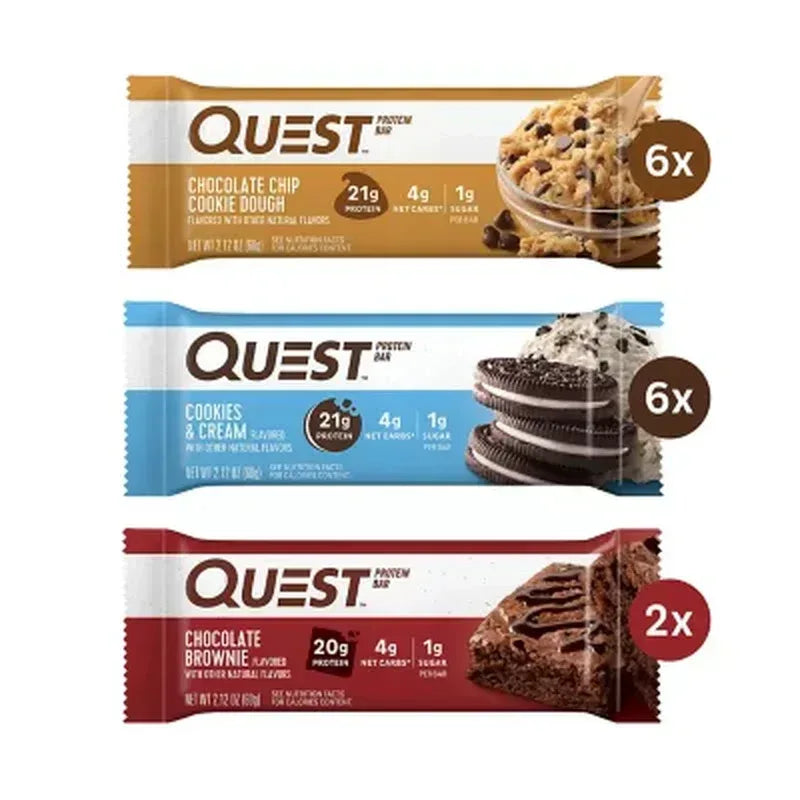 Quest Protein Bars Variety Pack 14-Count Assorted Flavors
