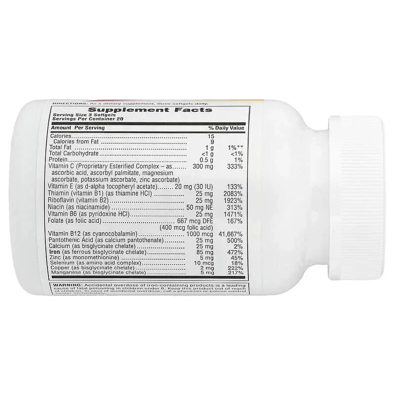 NaturesPlus, Hema-Plex® Iron, 60 Fast-Acting Softgels