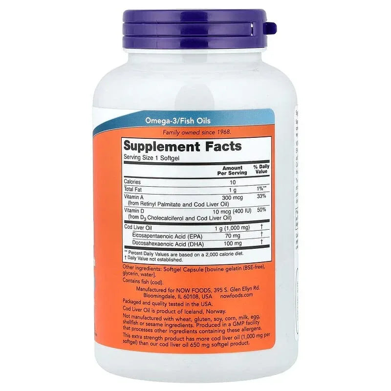 NOW Foods, Cod Liver Oil
