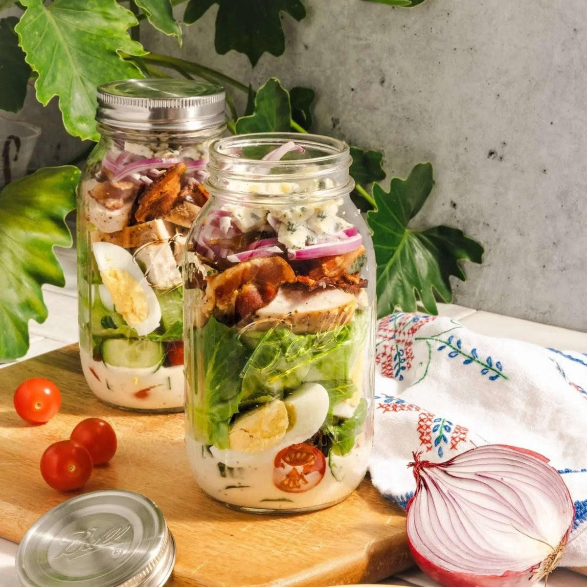 Ball Regular Mouth Quart 32-Oz. Glass Mason Jar with Lids and Bands, 12-Count