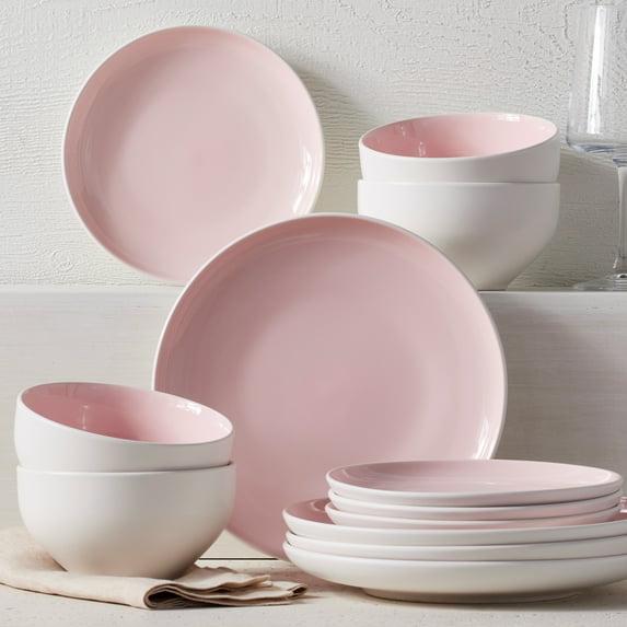 Better Homes & Gardens Blush Vivian Stoneware 12 Piece Set
