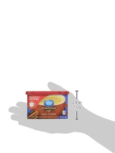 Maxwell House Instant Cafe-Style Beverage Mix, Easy to Prepare, 1 Canister, for Quick Morning Coffee or Afternoon Treat, Cafe Vienna, Kosher Dairy, 9 oz (Pack of 8)