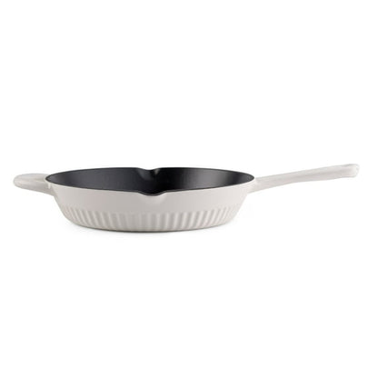 Tramontina Mesa Enameled Cast Iron Skillets, 10 Inch Frying Pan - White