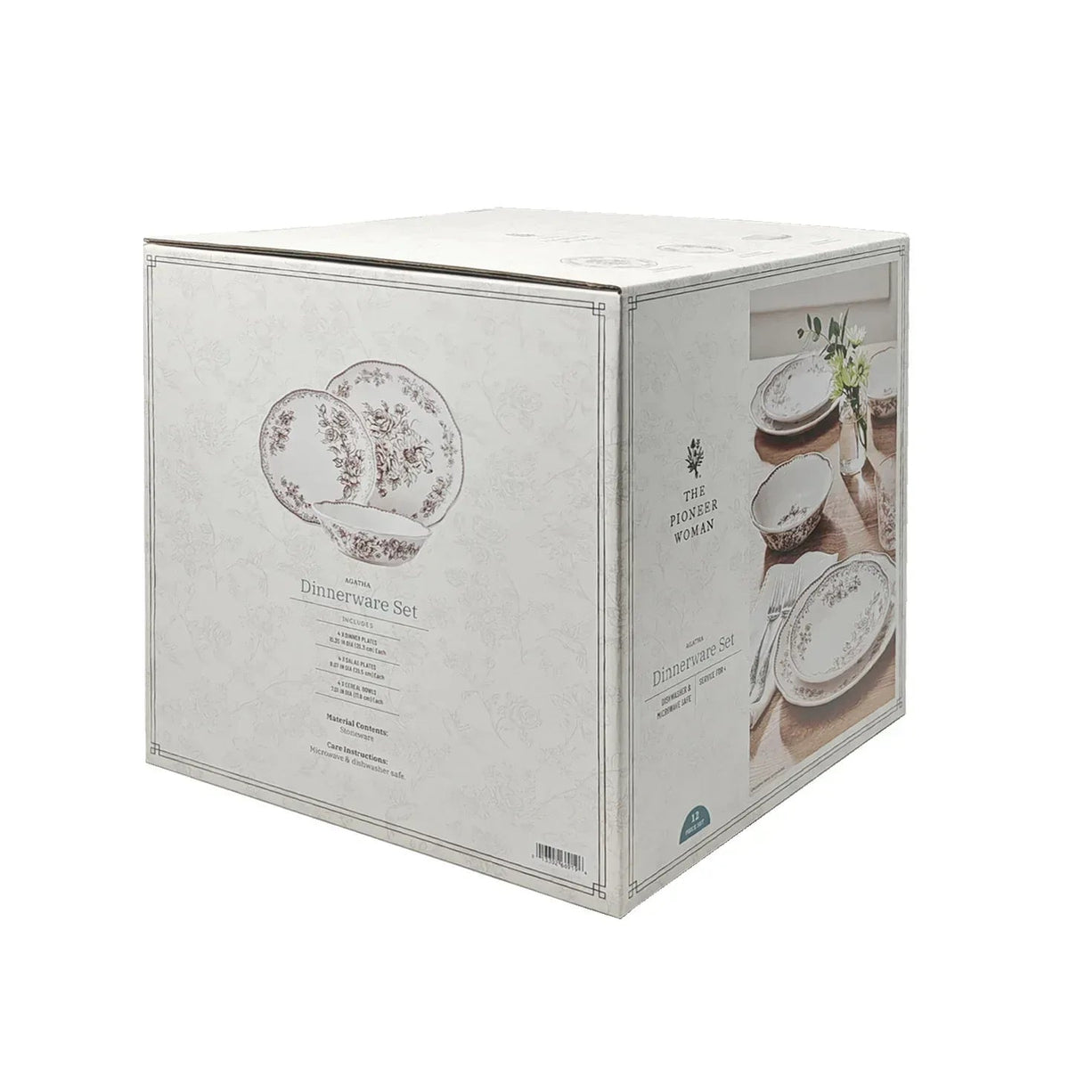 The Pioneer Woman Agatha 12-Piece Stoneware Dinnerware Set