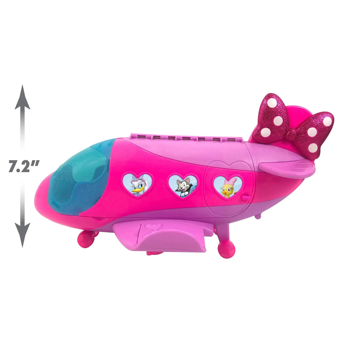 Disney Junior Minnie Mouse Bow-Liner Jet Toy Figures and Playset, Officially Licensed Kids Toys for Ages 3 Up, Gifts and Presents