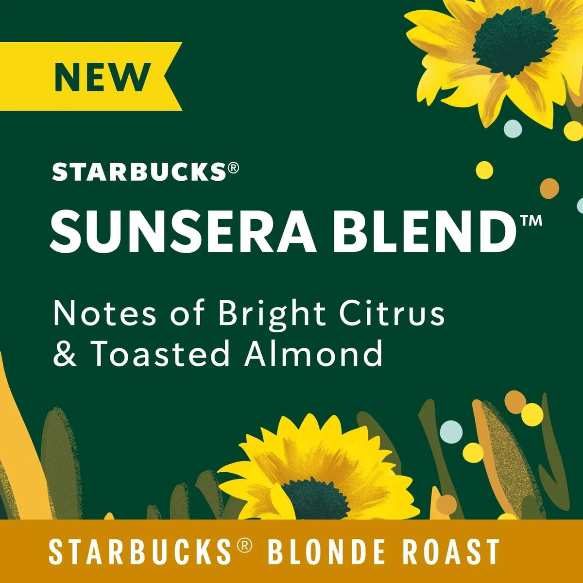 Starbucks Sunera Blend, Arabica Coffee Beans, Light Roast Whole Bean Coffee, 12 oz