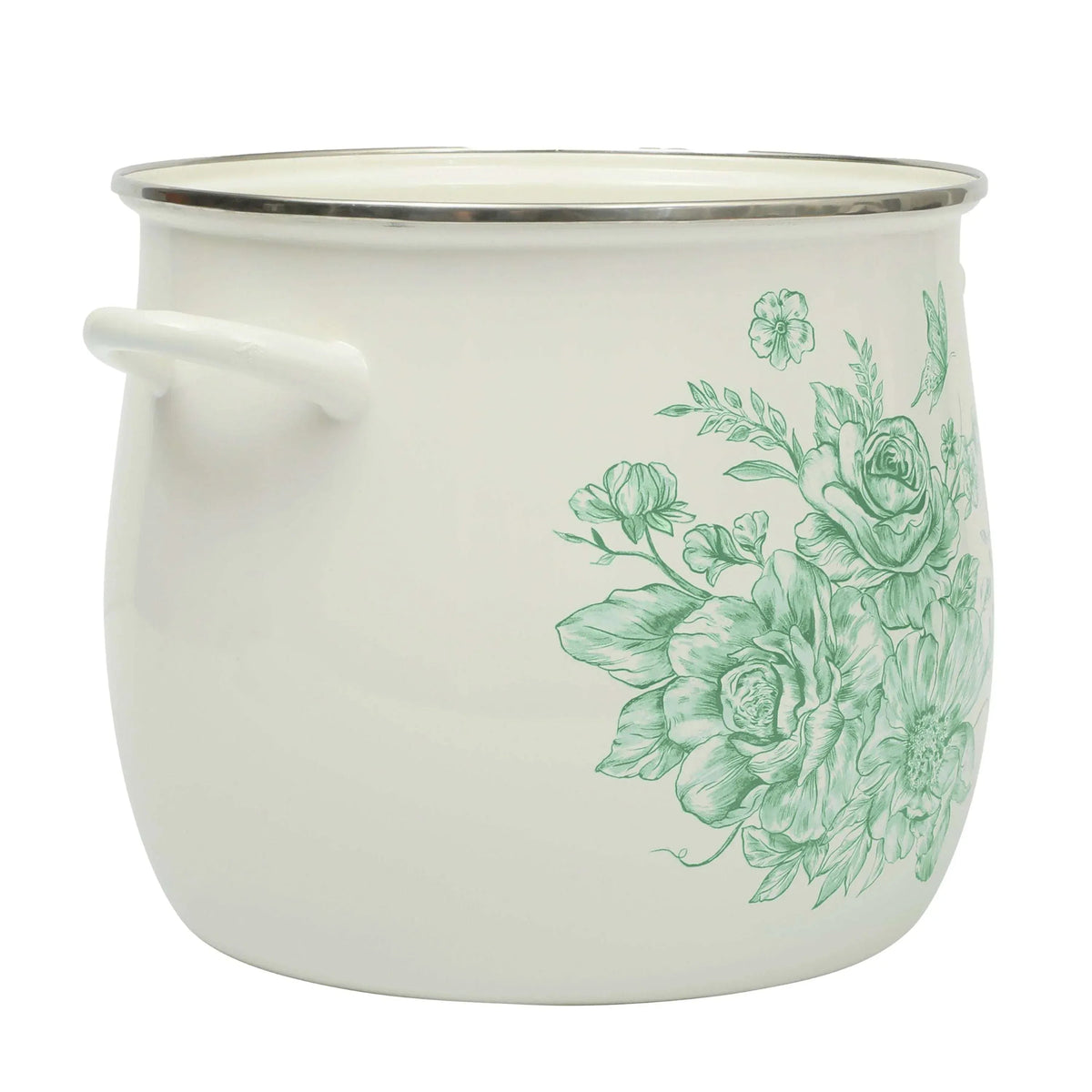 The Pioneer Woman Agatha 12 Qt Enamel on Steel Stock Pot with Lid