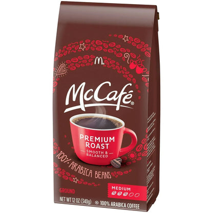 McCafe Premium Roast, Medium Roast, Ground Coffee, 12 oz