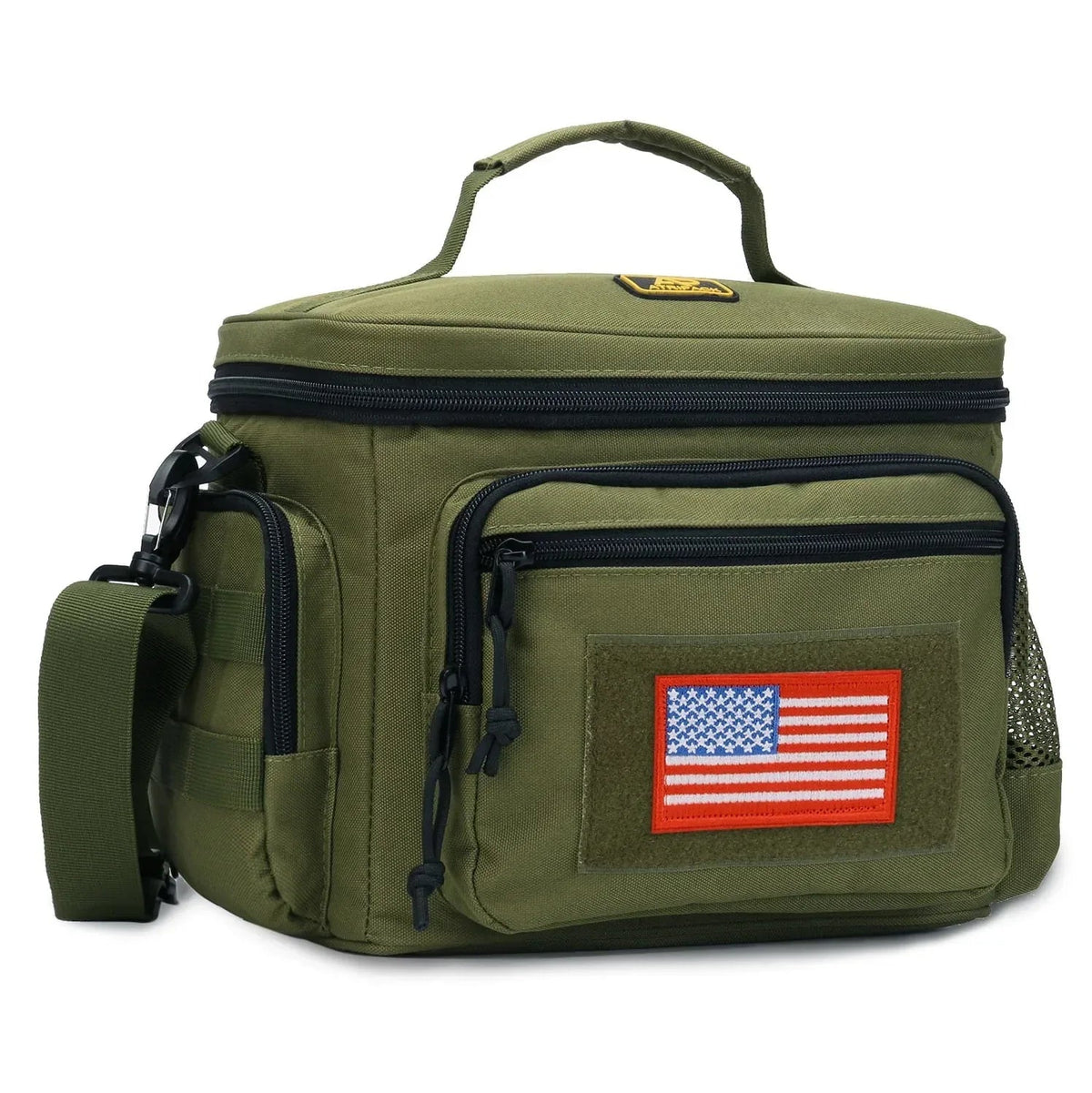 ATRIPACK Lunch Box for Men, Mens Lunch Bag with Webbing Leakproof Insulated Large Capacity Cooler Bag with Adjustable Shoulder Strap(12.3L Black)