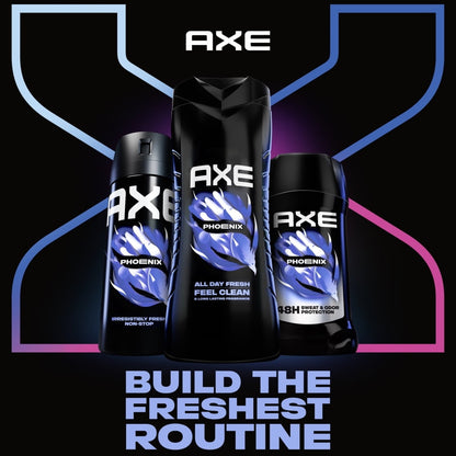 AXE Men's Liquid Body Wash & Shower Gel with Pump Phoenix Crushed Mint & Rosemary, 32 fl oz