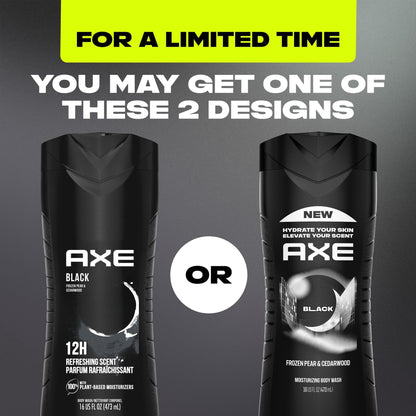 AXE Moisturizing Body Wash Black Paraben-Free & Sulfate-Free, 16 fl oz Twin