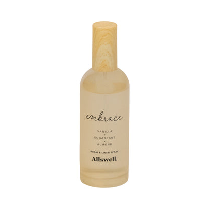 Allswell Balance (Balsam + Mahogany + Musk) Scented Room and Linen Spray 3.4 Fl Oz (100mL).