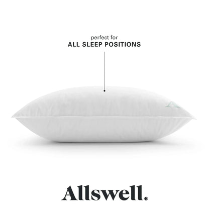 Allswell Organic Cotton Down-like Bed Pillow, Standard/Queen Pack of 2