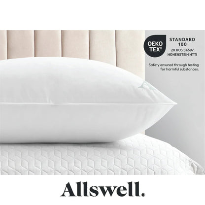 Allswell Organic Cotton Down-like Bed Pillow, Standard/Queen Pack of 2