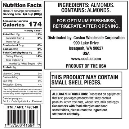 Almonds, 5 lbs