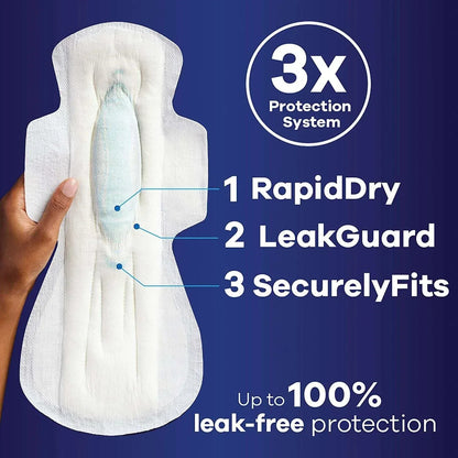 Always Maxi Overnight Pads with Wings, Size 5, 66 ct.