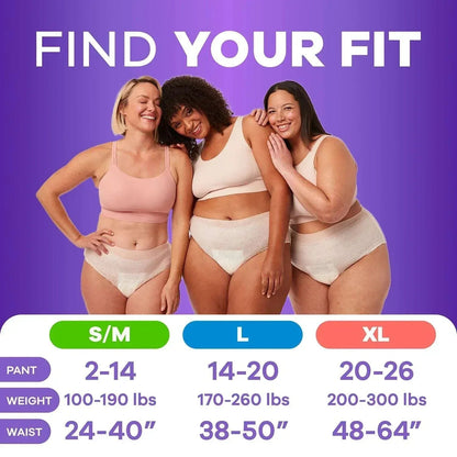 Always Discreet Essentials Underwear for Women, Maximum, Choose Size