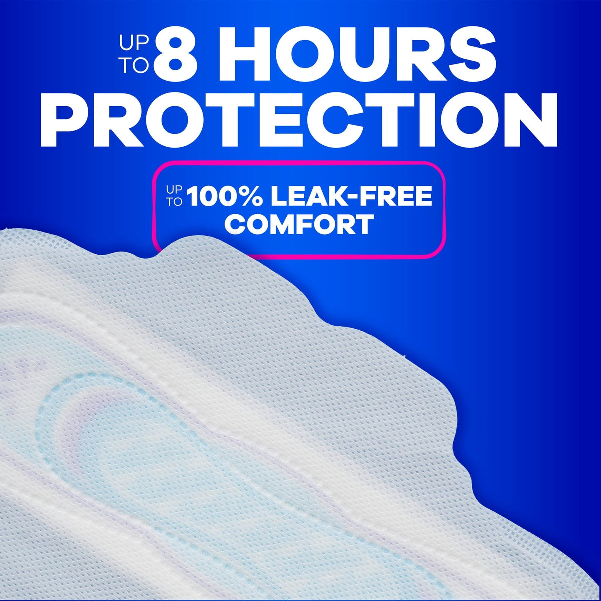 Always Ultra Thin Pads with Wings Size 2 Long Super 8 Count (PACK OF 3 )