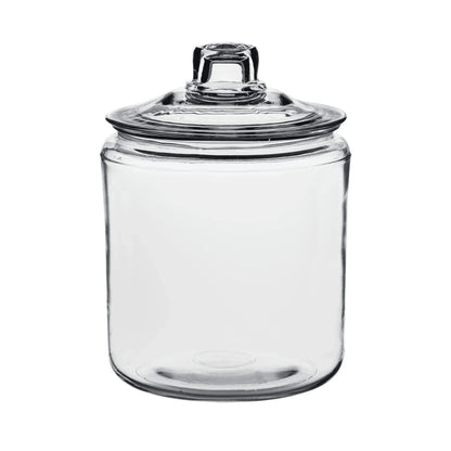 Anchor Hocking Heritage Hill Glass Jar with Lid, 1 Gallon, Well Suited to Pantry Jar Storage and Display