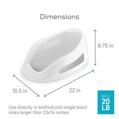 Angelcare Baby Bath Support, Ideal for Babies Less than 6 Months Old, Unisex, 1 Count