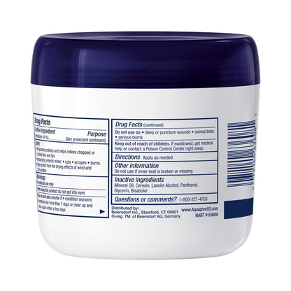 Aquaphor Healing Ointment Skin Protectant for Dry, Cracked, Irritated Skin, Fragrance Free, 14 oz
