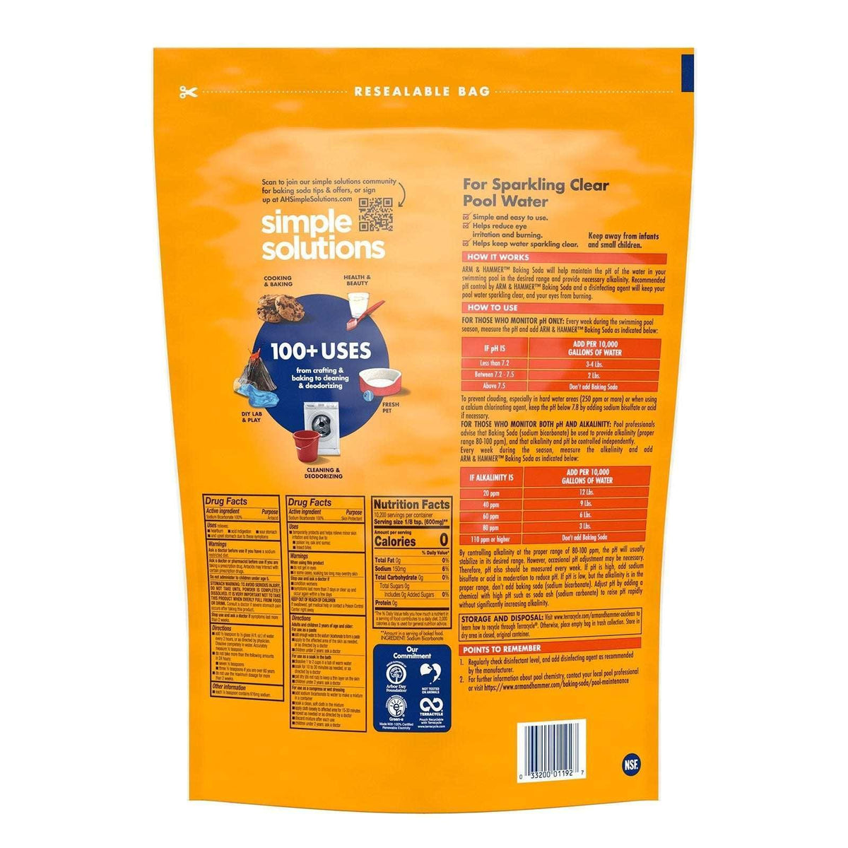 Arm & Hammer, Pure Baking Soda, 13.5 lbs