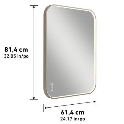 Artika Royce 32” x 24” LED Wall Mirror with Defogger