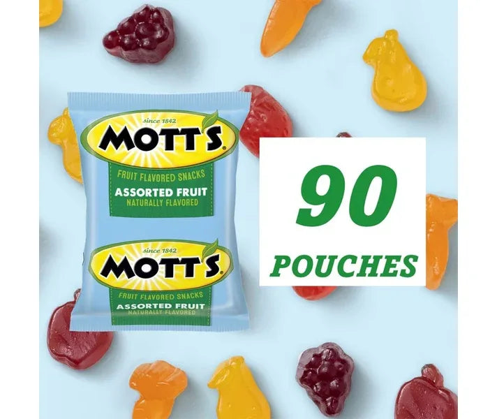 Mott's Assorted Fruit Flavored Snacks, 0.8 oz., 90 pk.