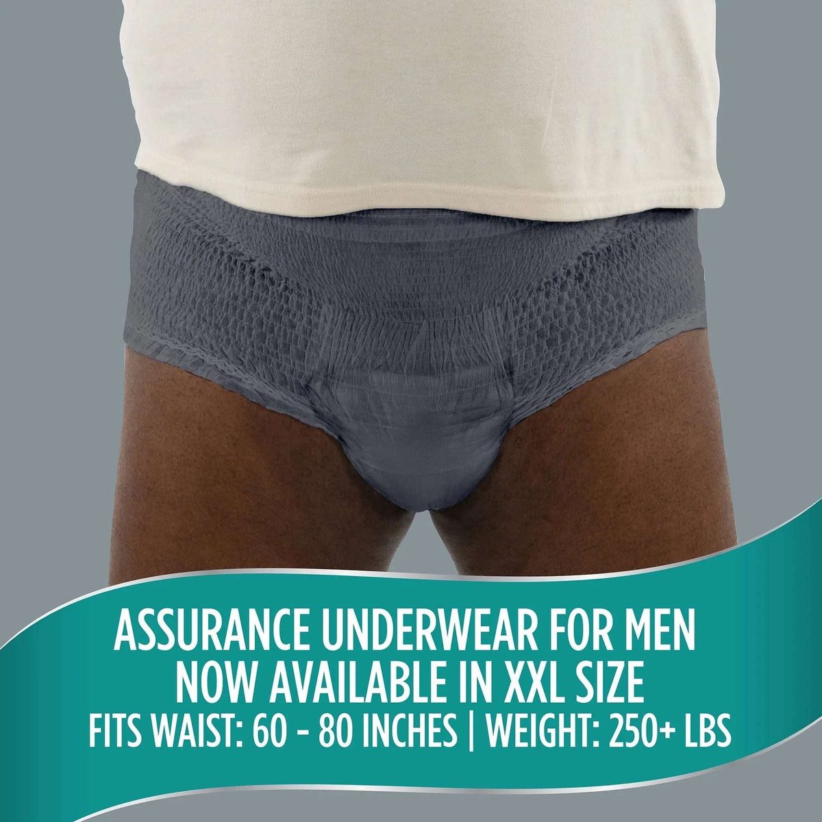 Assurance Men's Incontinence Underwear, XXL, Maximum Absorbency, 19 Count