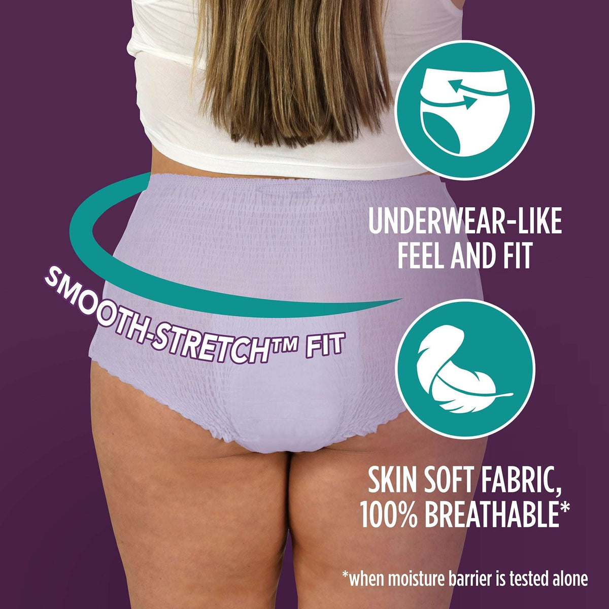 Assurance Women's Overnight Incontinence and Postpartum Underwear, L, Ultimate Absorbency, 16 Count