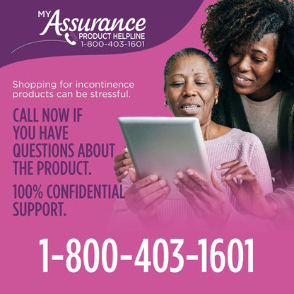 Assurance Women's Overnight Incontinence and Postpartum Underwear, L, Ultimate Absorbency, 16 Count