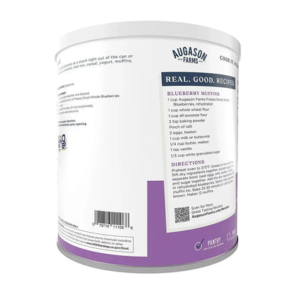 Augason Farms Freeze Dried Whole Blueberries Can, 12 oz.