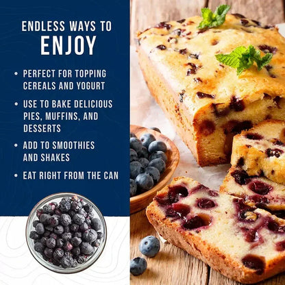 Augason Farms Freeze Dried Whole Blueberries Can, 12 oz.