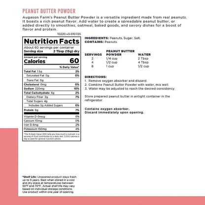 Augason Farms Peanut Butter Powder Can, 32 oz.