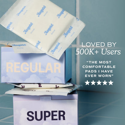 August Organic Cotton Cover Combo Regular and Super Pads, 24 Count (PACK OF 3 )
