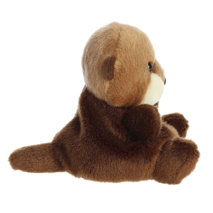 Aurora - Mini Brown Palm Pals - 5.5" Selena Sea Otter - Adorable Stuffed Animal