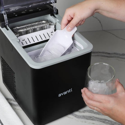 Avanti Mighty Ice 26 lb. Countertop Bullet Ice Maker, Black