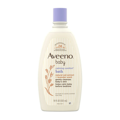 Aveeno Baby Calming Comfort Bath Body Wash, Lavender & Vanilla, 18 fl oz