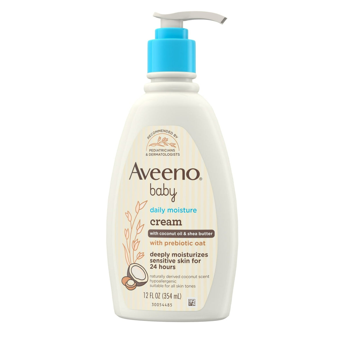 Aveeno Baby Daily Moisturizing Body Lotion Cream for Baby and Toddler with Nourishing Oat, 12 fl oz