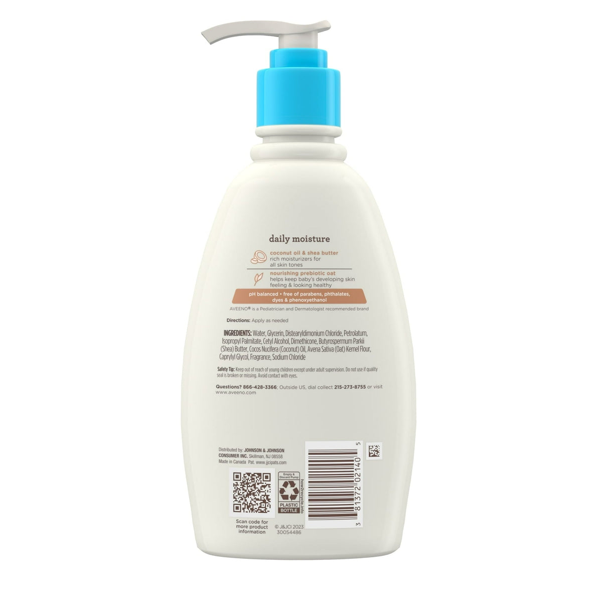 Aveeno Baby Daily Moisturizing Body Lotion Cream for Baby and Toddler with Nourishing Oat, 12 fl oz