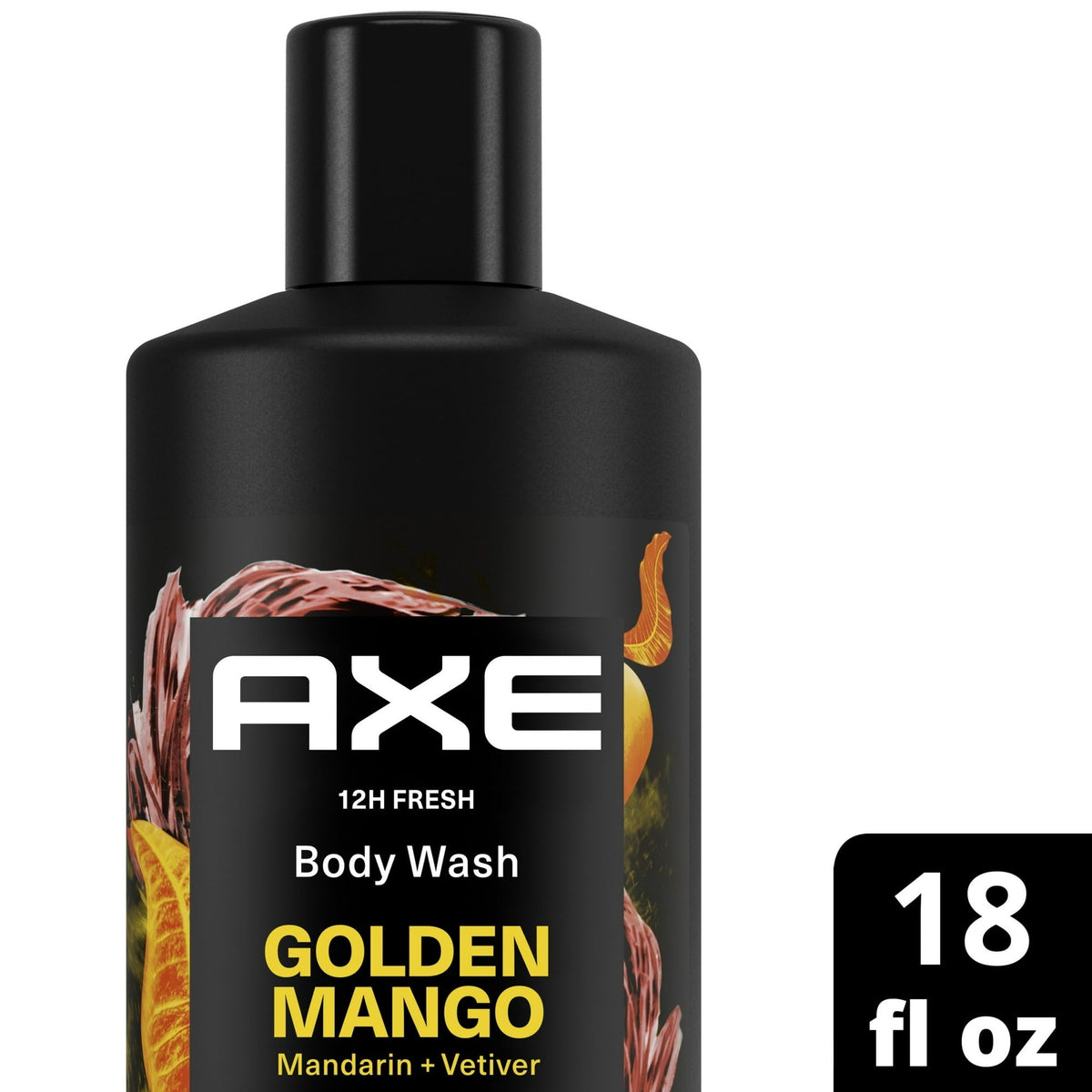 Axe Fine Fragrance Long Lasting Moisturizing Men's Body Wash Golden Mango, 18 oz