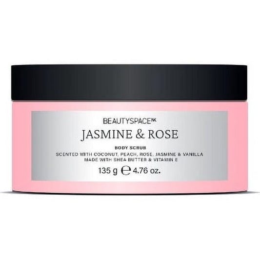 (3 PACK ) BEAUTYSPACE Jasmine and Rose Travel Sized Body Scrub