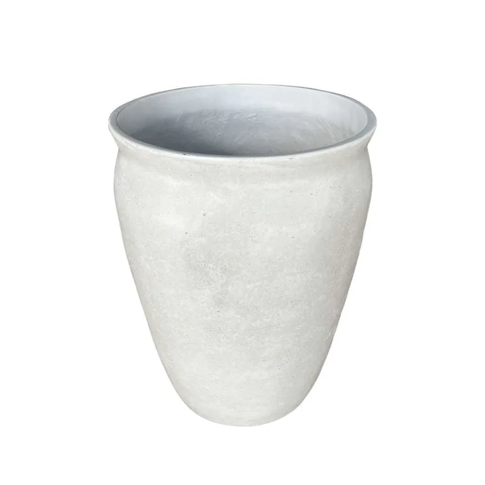 Better Homes & Gardens 14inch Hawthorn Planter Gypsum with Modern Design for Indoor Outdoor Plant