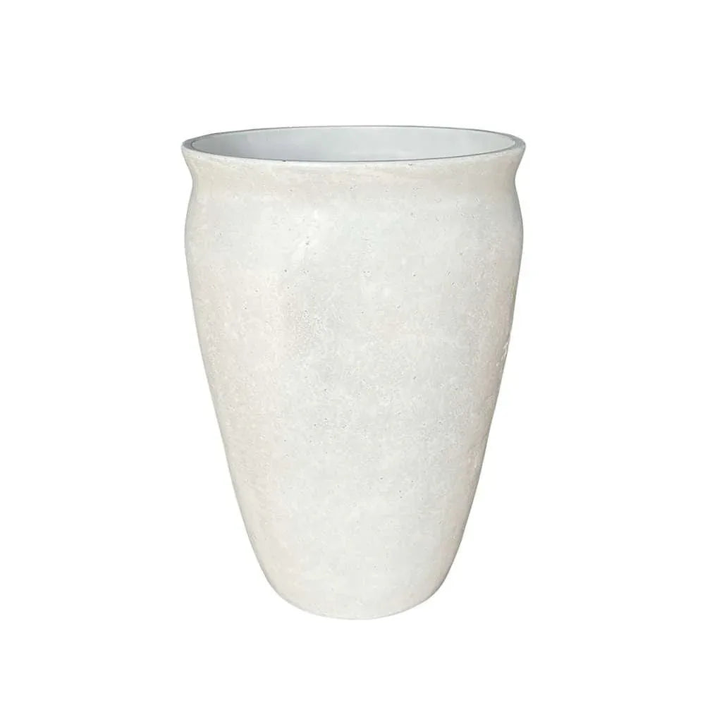 Better Homes & Gardens 14inch Hawthorn Planter Gypsum with Modern Design for Indoor Outdoor Plant